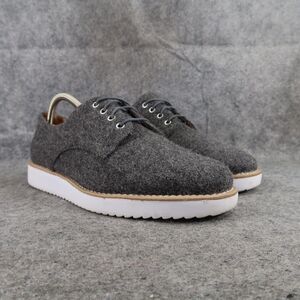 Schutz Shoes Womens 9.5 Oxford Fashion Sneakers Felt Derby Grey Platform Classic